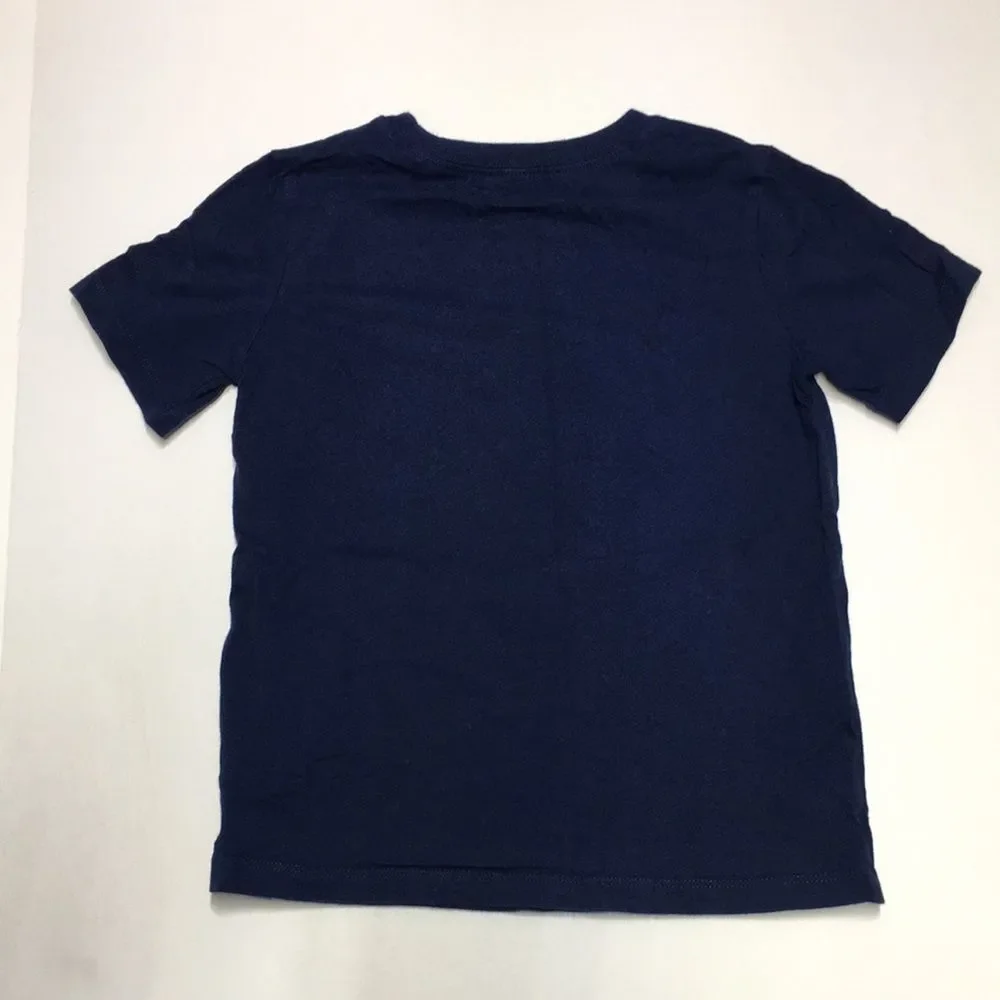 Carter's Kid Star Spangled Crew Blue Short Sleeve Tee 4th of July size 7